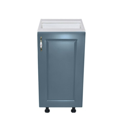 Corp inferior cu 1 usa Zebra, Alb/MDF Albastru fara blat, 40 x 82 x 50 cm [1]