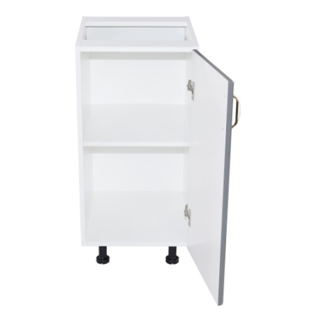 Corp inferior cu 1 usa Zebra, Alb/MDF GRI, fara blat, 40 x 82 x 50 cm [4]