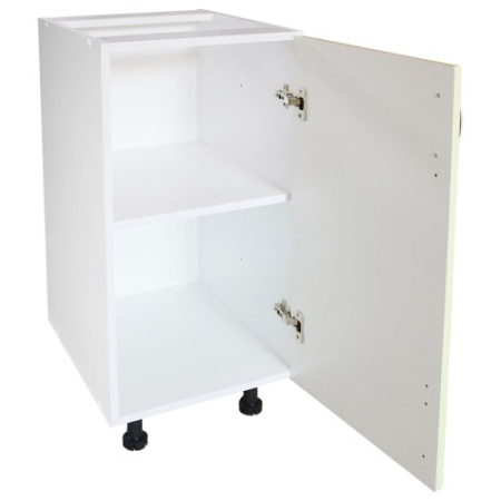 Corp inferior cu 1 usa Zebra, Alb/MDF Vanilie, fara blat, 40 x 82 x 50 cm [2]