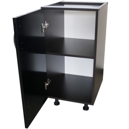 Corp inferior cu 1 usa Zebra, Wenge / Negru, fara blat, 40 x 82 x 50 cm [5]