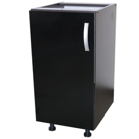 Corp inferior cu 1 usa Zebra, Wenge / Negru, fara blat, 40 x 82 x 50 cm [1]