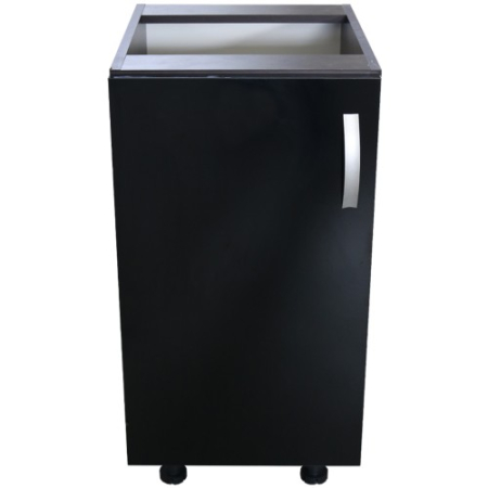 Corp inferior cu 1 usa Zebra, Wenge / Negru, fara blat, 40 x 82 x 50 cm [3]