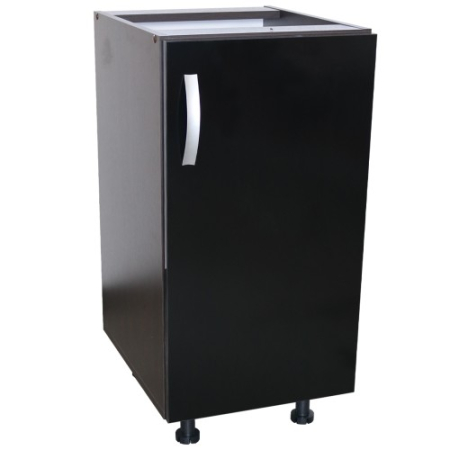 Corpuri Inferioare - Corp inferior cu 1 usa Zebra, Wenge / Negru, fara blat, 40 x 82 x 50 cm