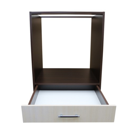 Corp pentru cuptor incorporabil cu sertar Sofia, wenge/brad, fara blat, 60 x 82 x 57 cm [1]