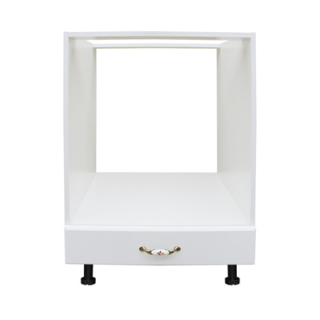 Corp pentru cuptor incorporabil cu sertar Zebra, alb/MDF Alb lucios, fara blat, 60 x 82 x 57 cm [4]