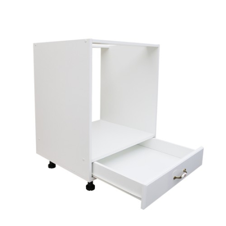 Corp pentru cuptor incorporabil cu sertar Zebra, alb/MDF Alb Mat, fara blat, 60 x 82 x 57 cm [4]