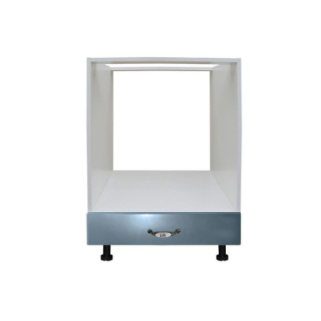  Corp pentru cuptor incorporabil cu sertar Zebra, alb/MDF Albastru, fara blat, 60 x 82 x 57 cm [2]