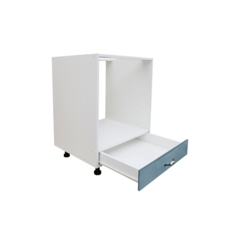  Corp pentru cuptor incorporabil cu sertar Zebra, alb/MDF Albastru, fara blat, 60 x 82 x 57 cm [3]