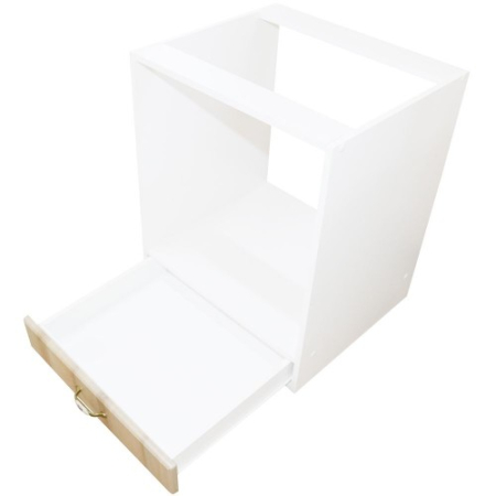 Corp pentru cuptor incorporabil cu sertar Zebra, alb/MDF Sonoma, fara blat, 60 x 82 x 57 cm [1]