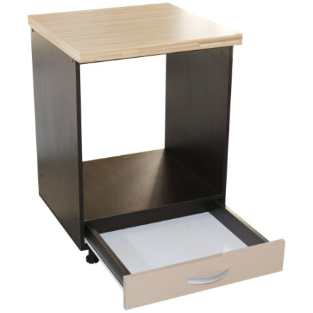 Corp pentru cuptor incorporabil cu sertar Zebra, Wenge/Cappuccino , cu blat artar, 60 x 85 x 60 cm [1]