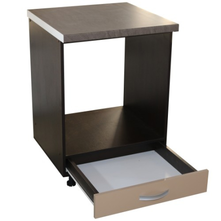 Corp pentru cuptor incorporabil cu sertar Zebra, Wenge/Cappuccino, cu blat beton, 60 x 85 x 60 cm [1]