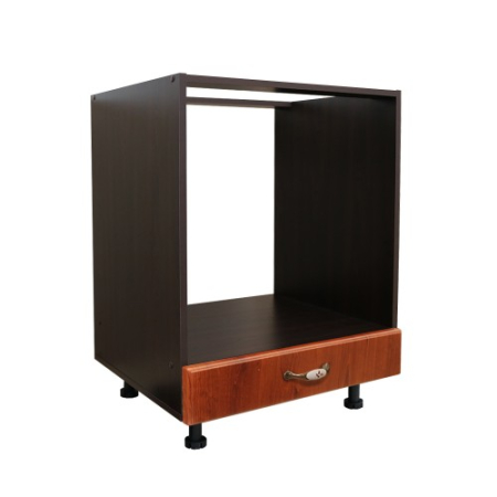 Corpuri Inferioare -  Corp pentru cuptor incorporabil cu sertar Zebra, wenge/MDF Cedru, fara blat, 60 x 82 x 57 cm