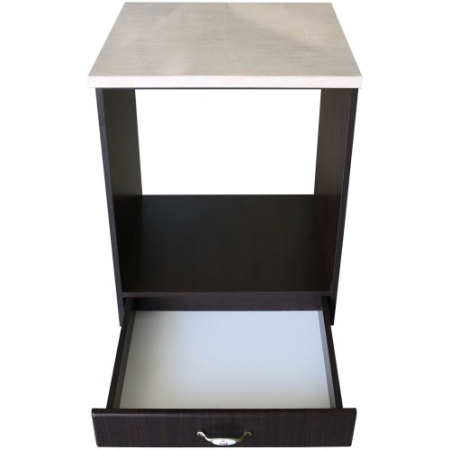 Corp pentru cuptor incorporabil cu sertar Zebra, wenge/MDF Wenge, cu blat Travertin, 60 x 85 x 60 cm [1]