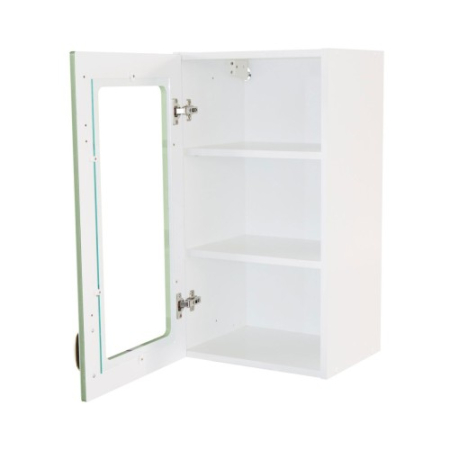 Corp superior 40 vitrina cu 1 usa Zebra MDF verde drept [3]