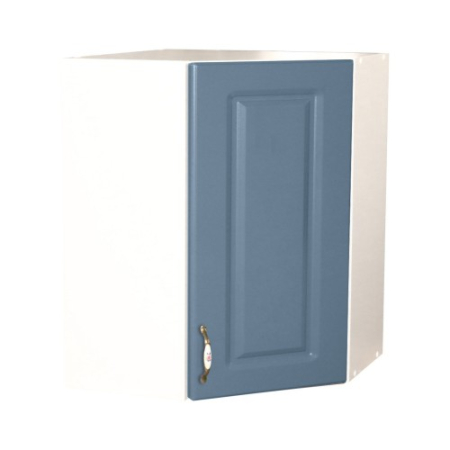 Corpuri Superioare - Corp superior 57 colt cu 1 usa Zebra MDF albastru drept