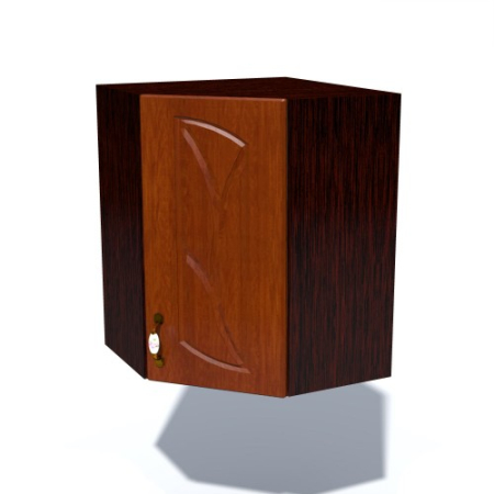 Corpuri Superioare - Corp superior 57 colt cu 1 usa Zebra MDF frunza cedru