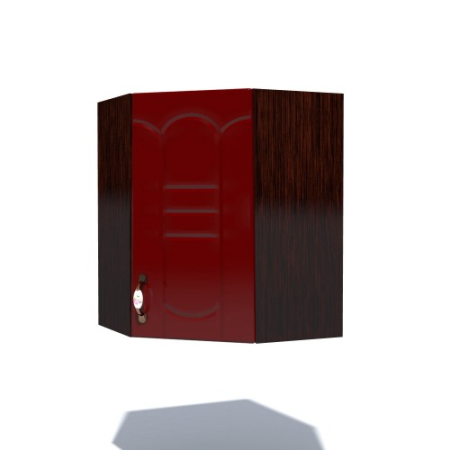 Corpuri Superioare - Corp superior 57 colt cu 1 usa Zebra MDF tulip rosu