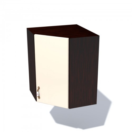 Mobilier Bucatarie - Corp superior 57 colt cu 1 usa Zebra MDF vanilie simplu