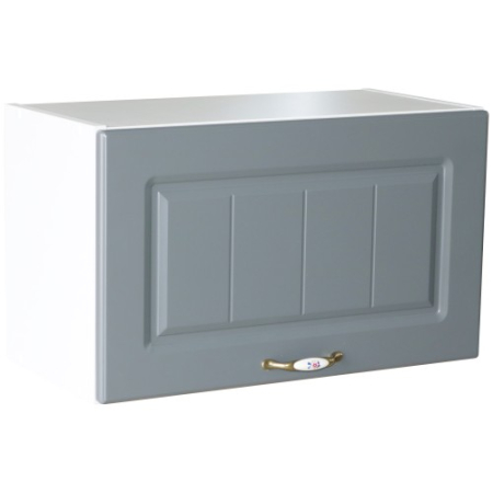 Mobilier Bucatarie - Corp superior 60 cu 1 usa orizontala pentru hota Zebra MDF gri dungi