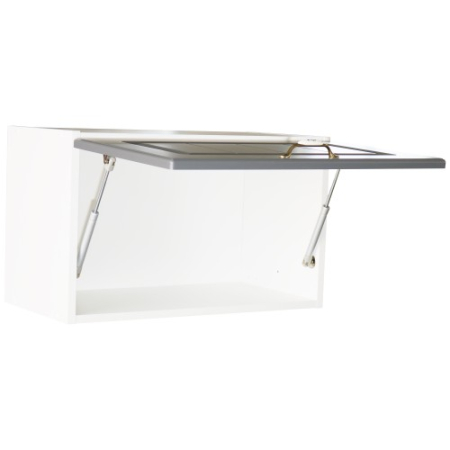 Corp superior 60 cu 1 usa orizontala pentru hota Zebra MDF gri dungi [4]