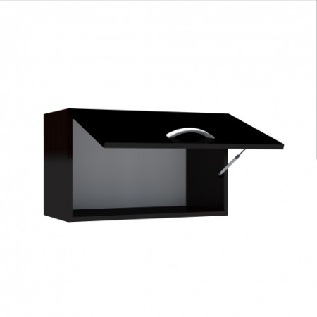 Corp superior 60 cu 1 usa orizontala pentru hota Zebra negru [2]