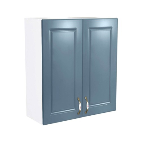 Corpuri Superioare - Corp superior 60 cu 2 usi cu scurgator de vase Zebra MDF albastru drept