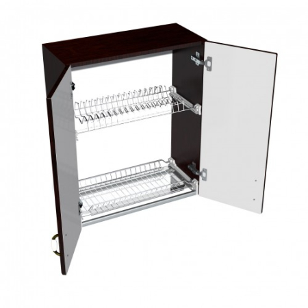 Corp superior 60 cu 2 usi cu scurgator de vase Zebra MDF mustata wenge [2]