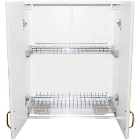 Corp superior 60 cu 2 usi cu scurgator de vase Zebra MDF sonoma mustata [1]