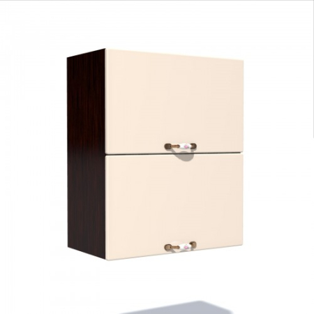 Corpuri Superioare - Corp superior 60 cu 2 usi orizontale Zebra MDF vanilie simplu