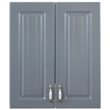 Corp superior 60 cu 2 usi pentru hota telescopica Zebra MDF gri dungi [2]