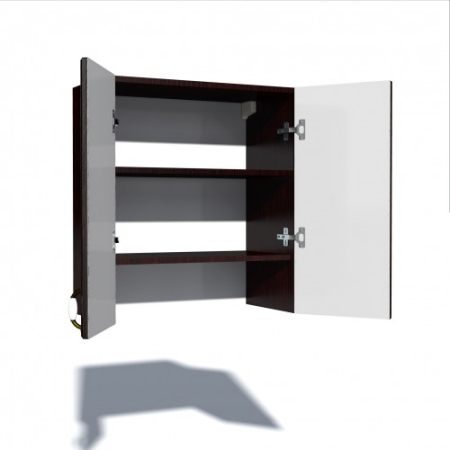 Corp superior 60 cu 2 usi pentru hota telescopica Zebra MDF mustata wenge [2]