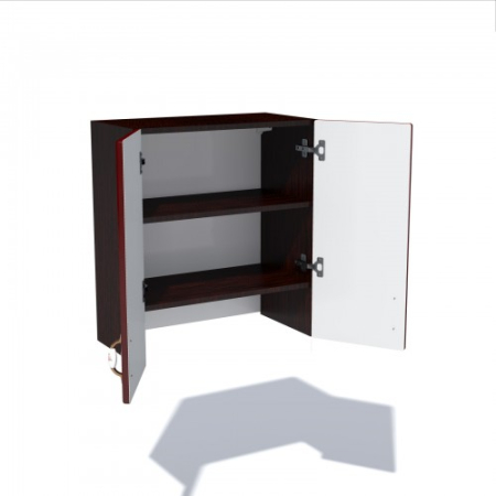 Corp superior 60 cu 2 usi pentru hota telescopica Zebra MDF tulip rosu [2]