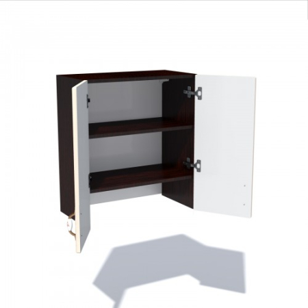 Corp superior 60 cu 2 usi pentru hota telescopica Zebra MDF vanilie simplu [2]