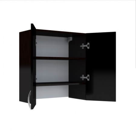 Corp superior 60 cu 2 usi pentru hota telescopica Zebra negru [2]