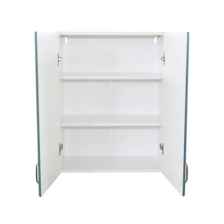 Corp superior 62 cu 2 usi Zebra MDF albastru drept [2]