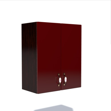 Mobilier Bucatarie - Corp superior 62 cu 2 usi Zebra MDF rosu simplu