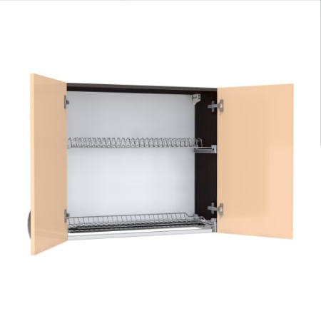 Corp superior 80 cu 2 usi cu scurgator de vase Zebra cappuccino [3]