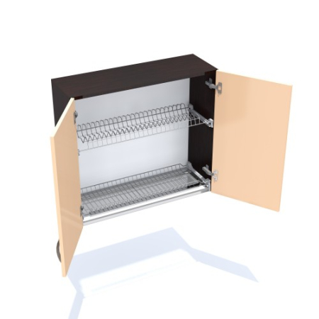 Corp superior 80 cu 2 usi cu scurgator de vase Zebra cappuccino [2]