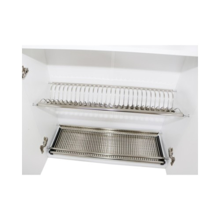 Corp superior 80 cu 2 usi cu scurgator de vase Zebra MDF albastru drept [2]