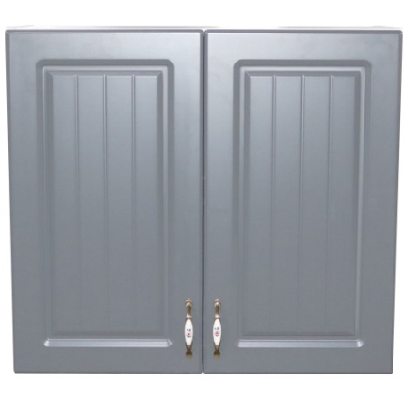 Corp superior 80 cu 2 usi cu scurgator de vase Zebra MDF gri dungi [3]