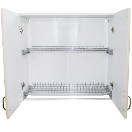 Corp superior 80 cu 2 usi cu scurgator de vase Zebra MDF sonoma mustata. [1]