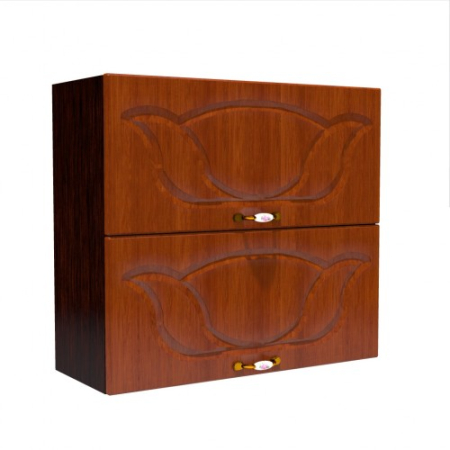 Corpuri Superioare - Corp superior 80 cu 2 usi orizontale Zebra MDF frunza cedru