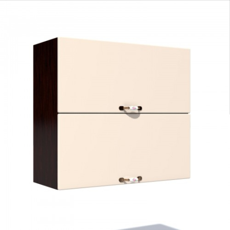 Corpuri Superioare - Corp superior 80 cu 2 usi orizontale Zebra MDF vanilie simplu