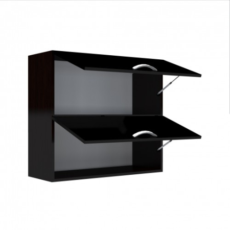 Corp superior 80 cu 2 usi orizontale Zebra negru [2]