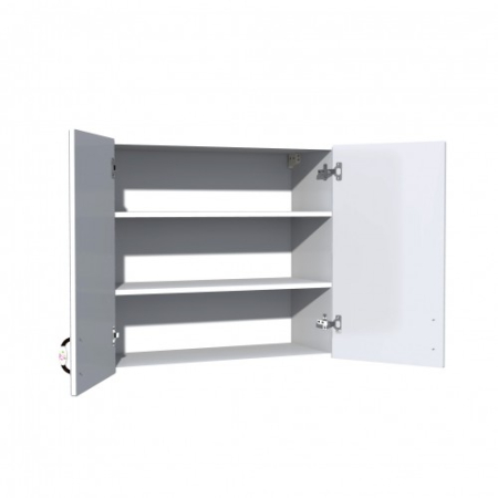 Corp superior 80. cu 2 usi Zebra MDF alb drept [2]