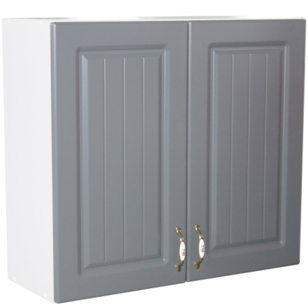 Mobilier Bucatarie - Corp superior 80. cu 2 usi Zebra MDF gri dungi