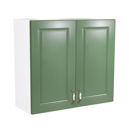 Mobilier Bucatarie - Corp superior 80 cu 2 usi Zebra MDF verde