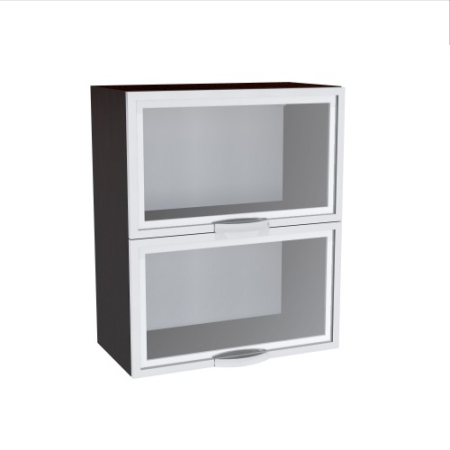 Corpuri Superioare - Corp superior vitrina 60 cu 2 usi orizontale Zebra