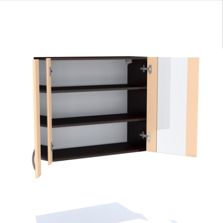 Corp superior vitrina 80 cu 2 usi Zebra cappuccino [1]