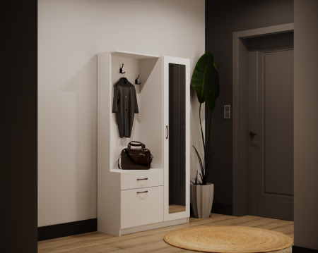 Mobilier Hol - Cuier Como Alb